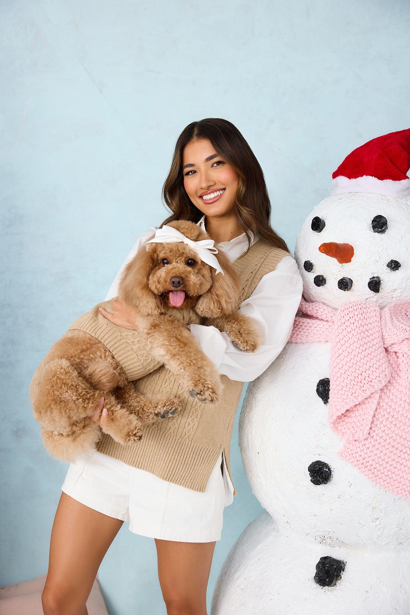 By The Fire Knitted Vest Toffee Product Image