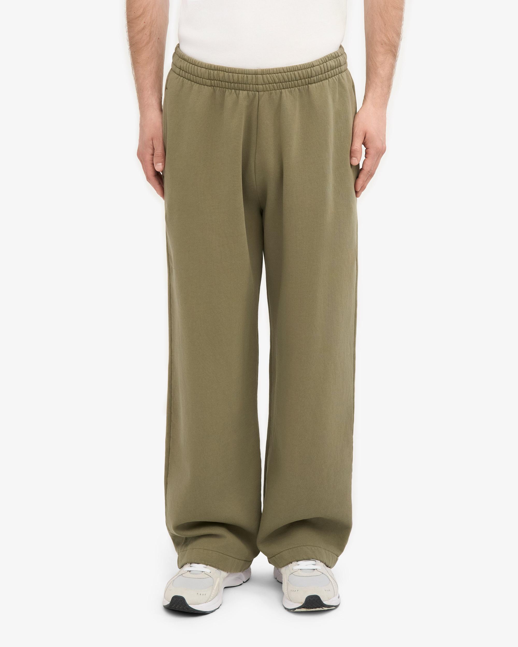 Organic Straight Leg Sweatpants - Dusty Olive Product Image