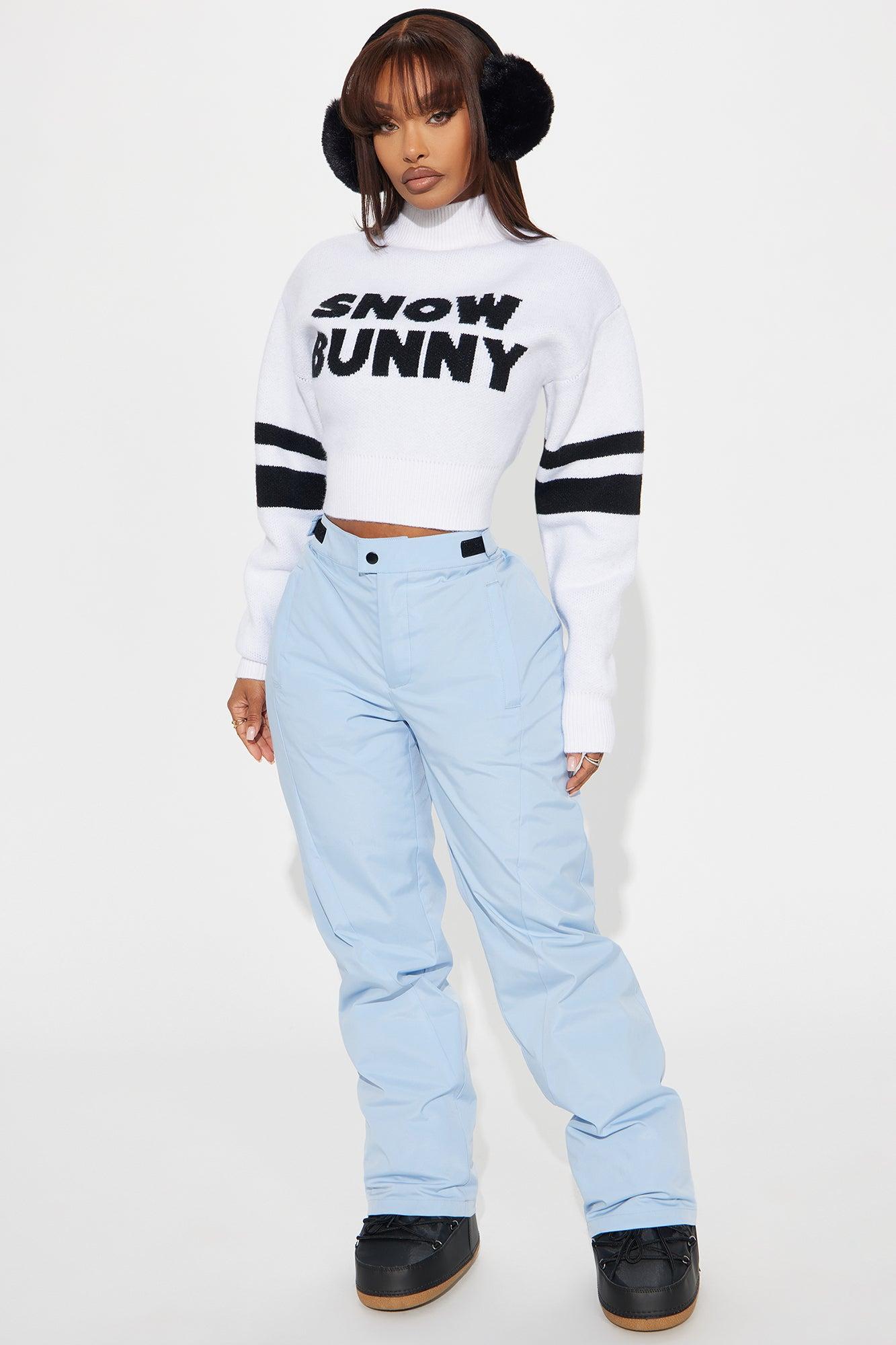 Snow Bunny Cropped Sweater - White Product Image