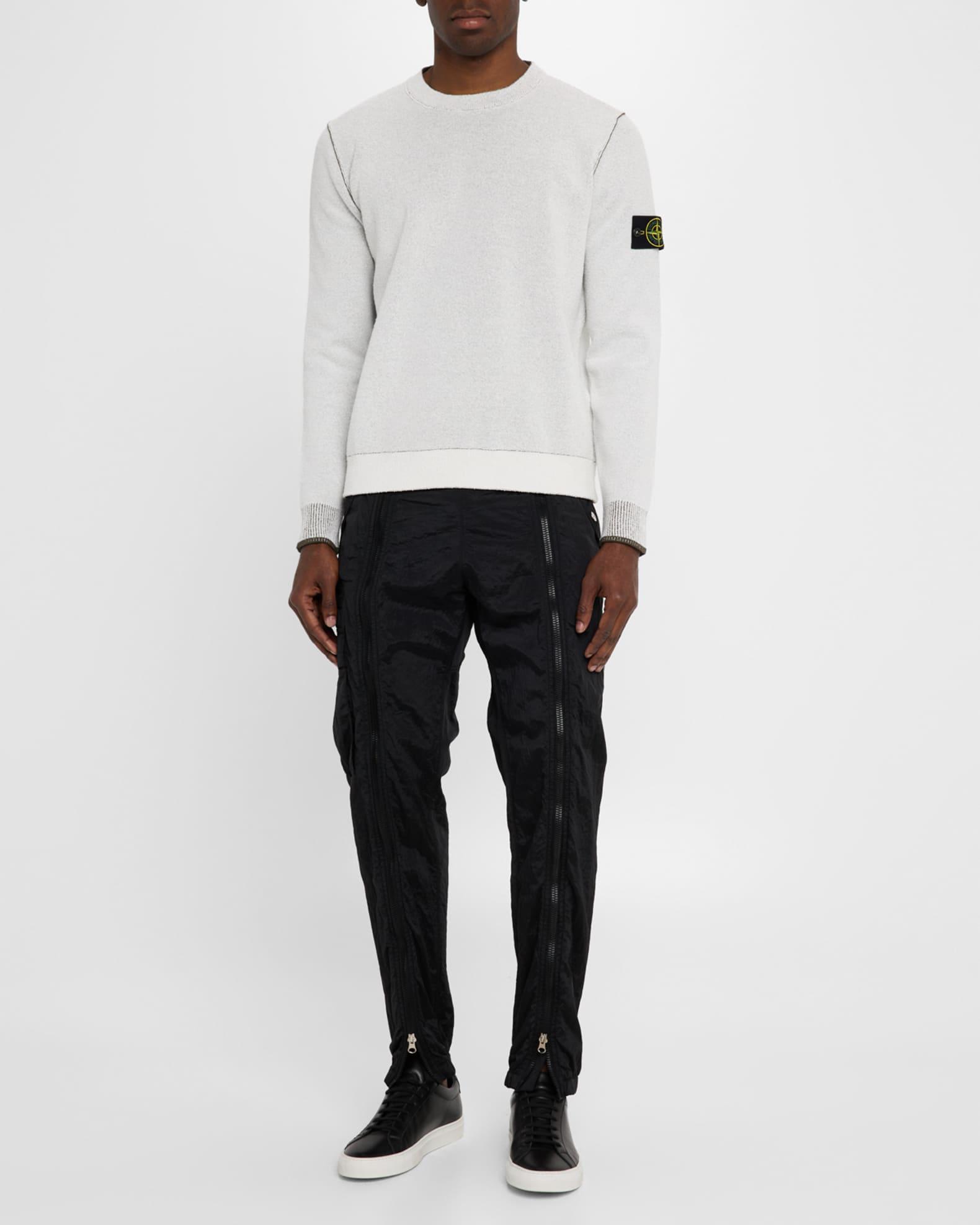 Men's Contrast-Trim Crew Sweatshirt Product Image