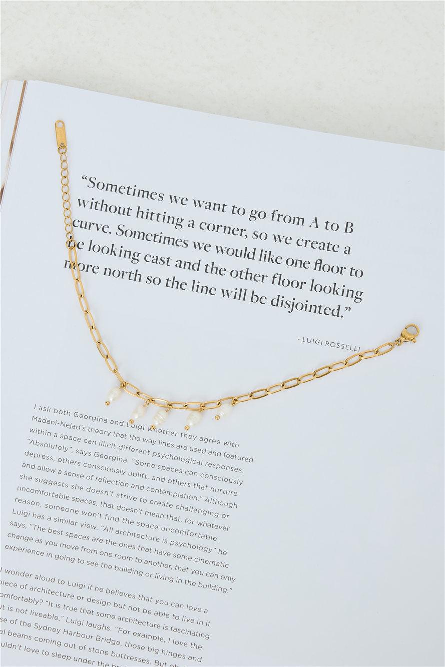 Pearl Bloom Bracelet Gold Product Image