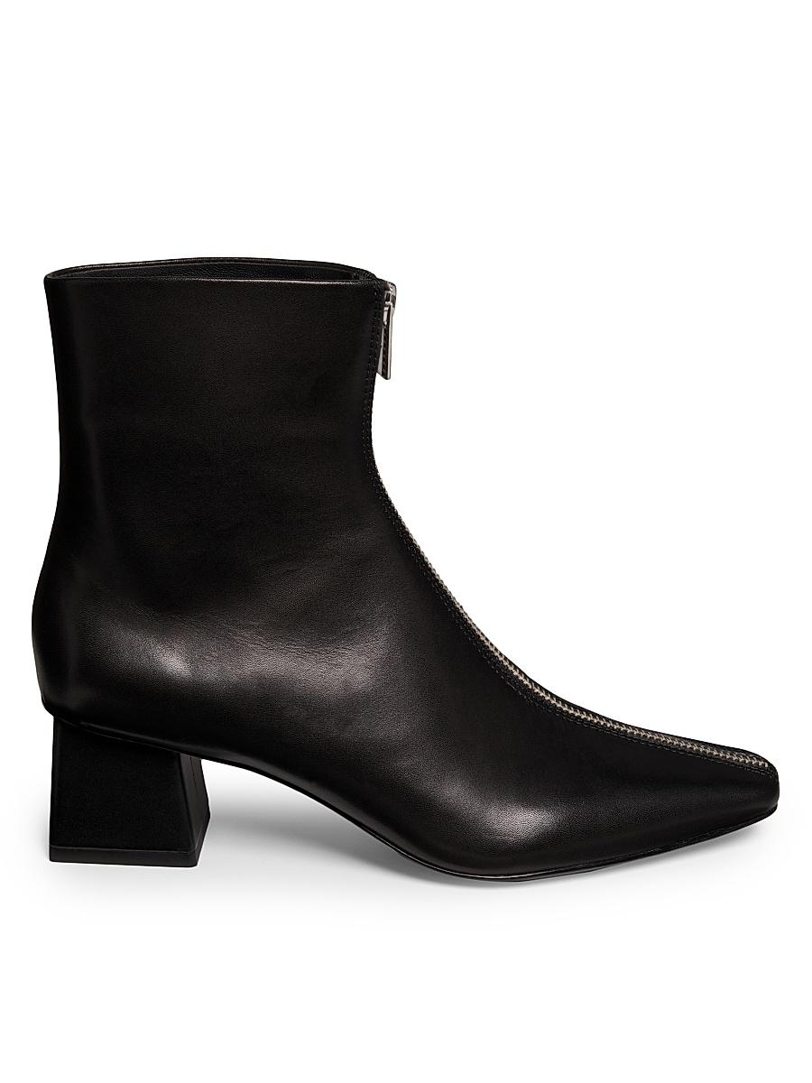 Womens Ryder Zip-Front Leather Boots Product Image