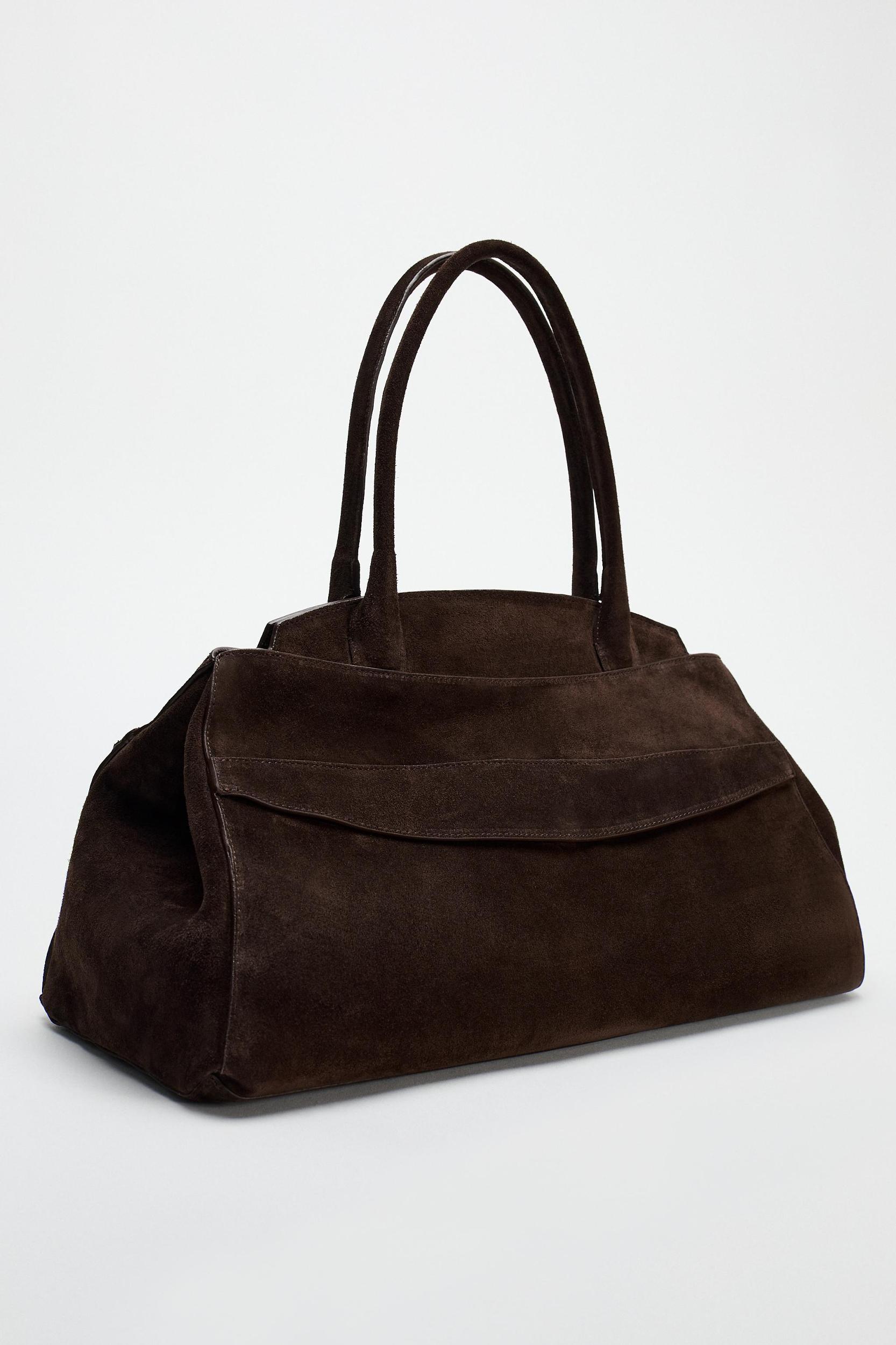 SPLIT LEATHER SHOULDER BAG Product Image