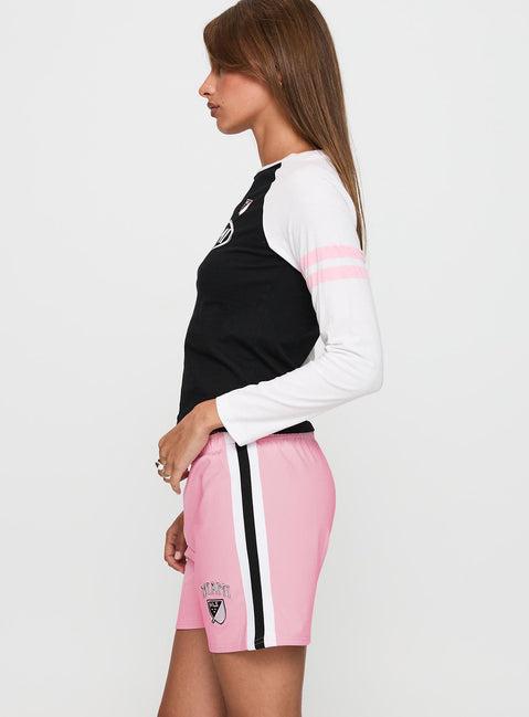 Bend It Athletic Shorts Pink Product Image