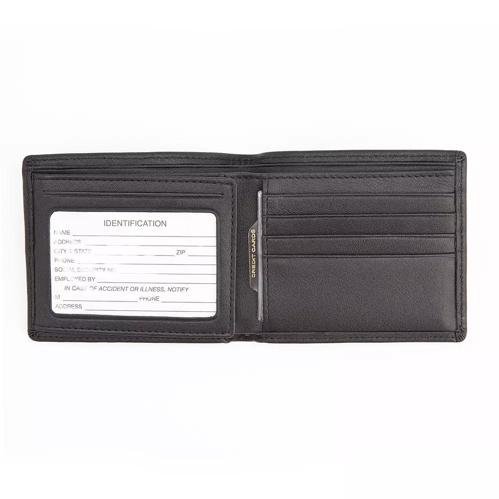 Royce Leather RFID-Blocking Men's Bifold Wallet, Black Product Image