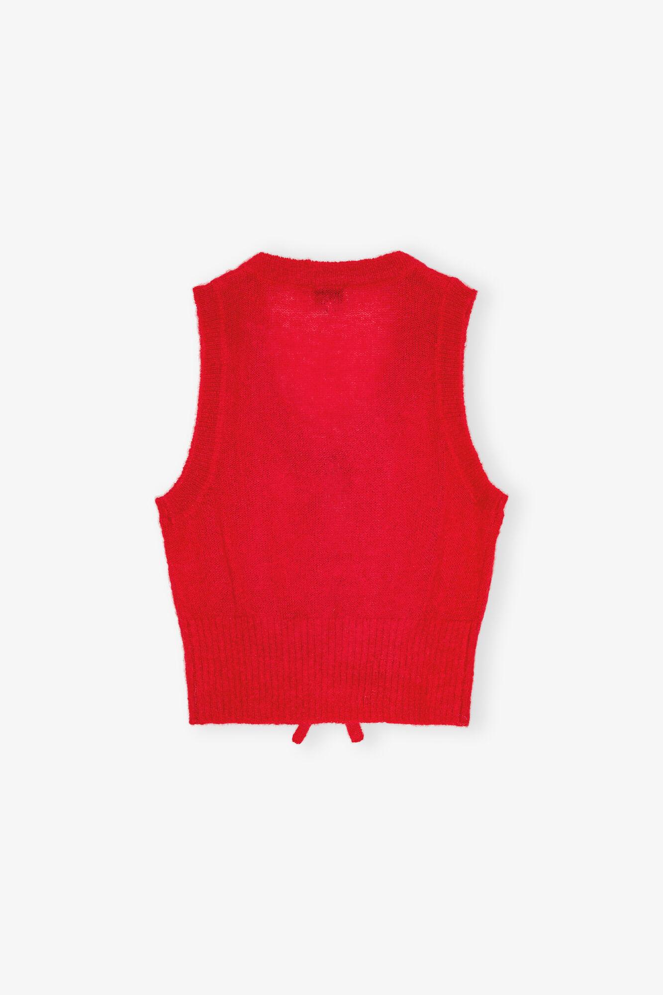 Red Tie String Vest Product Image