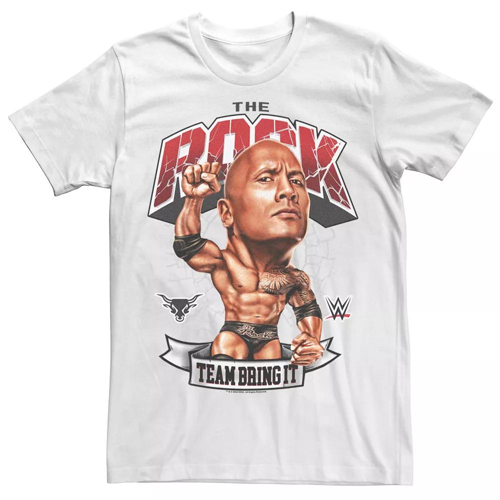 Men's WWE The Rock Big Head Team Bring It Poster Tee,  Product Image