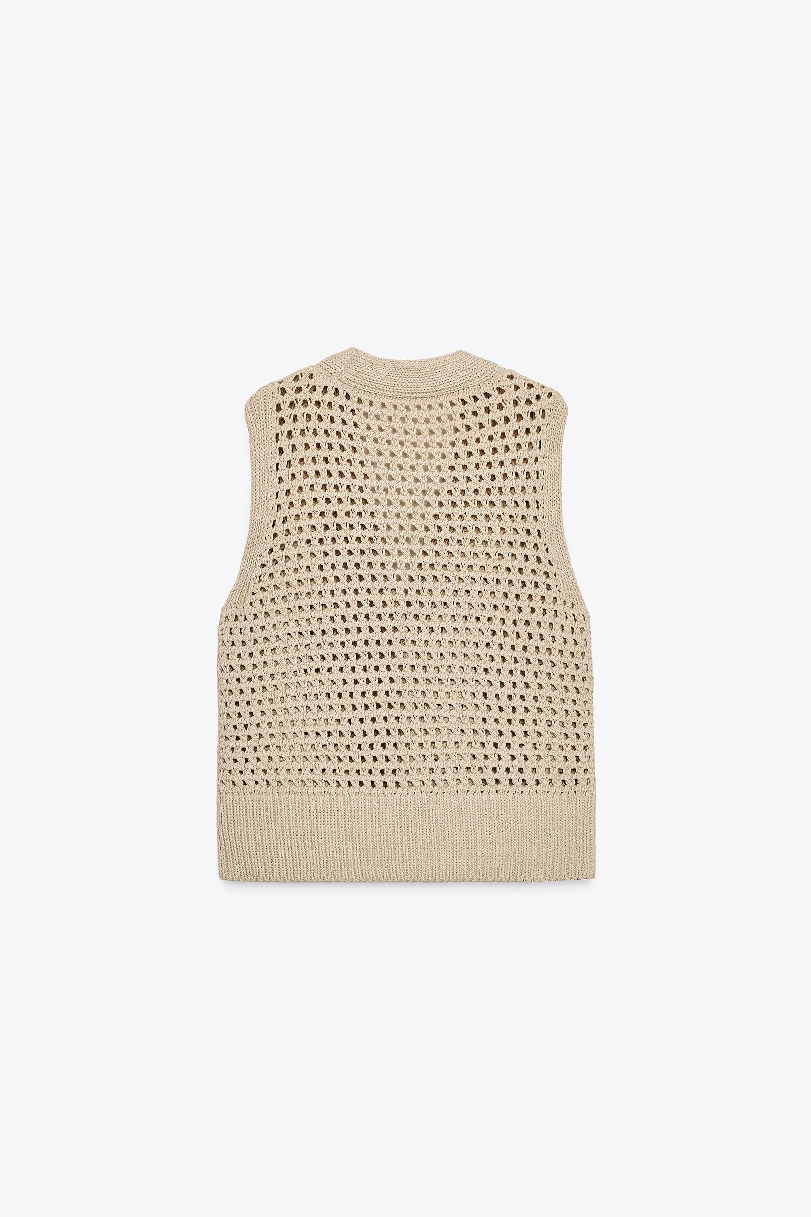 OPEN KNIT VEST Product Image
