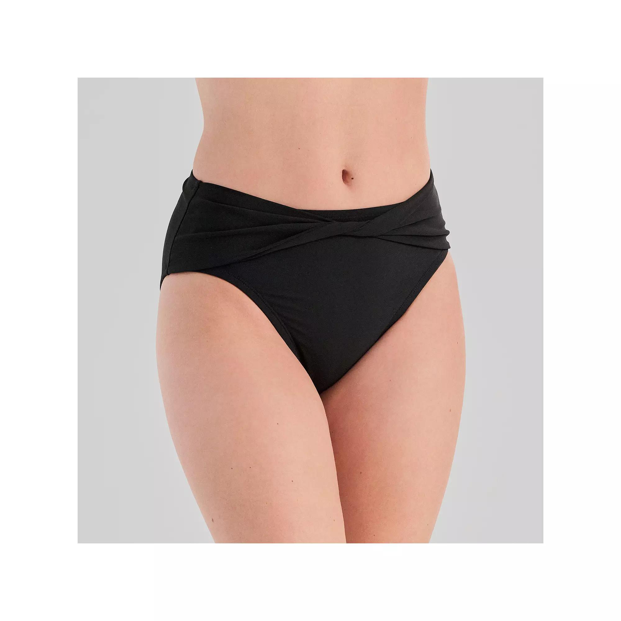 Women's Freshwater Twist Front High Waist Swim Bottoms,  Product Image