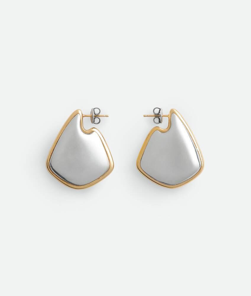 Women's Small Fin Earrings in Silver/yellow gold Product Image