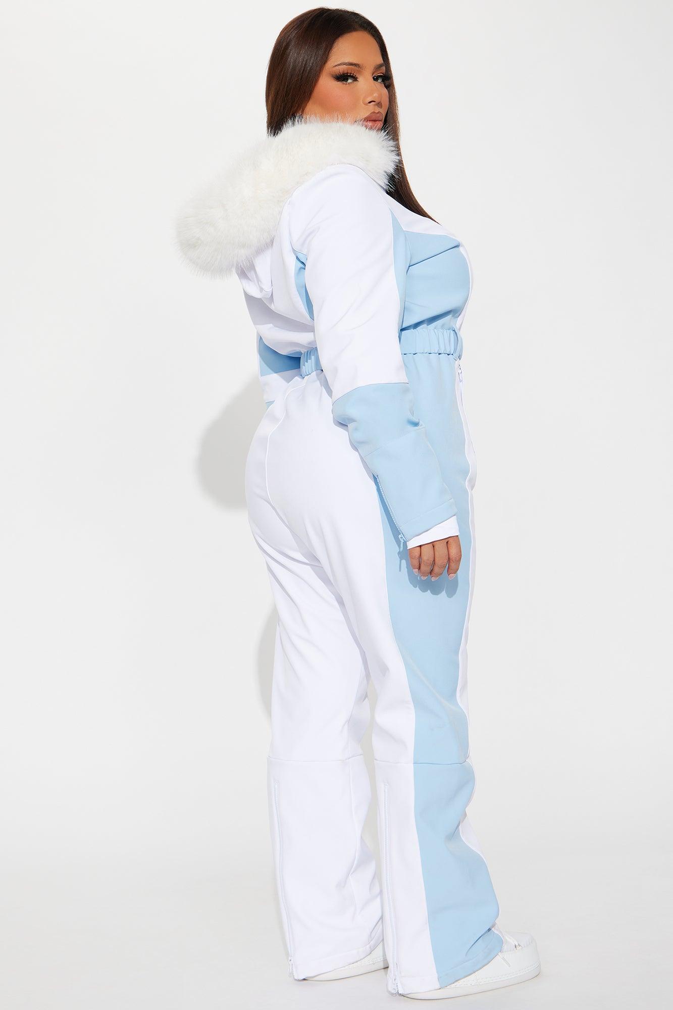 Blanket Of Snow Ski Jumpsuit - Light Blue Product Image