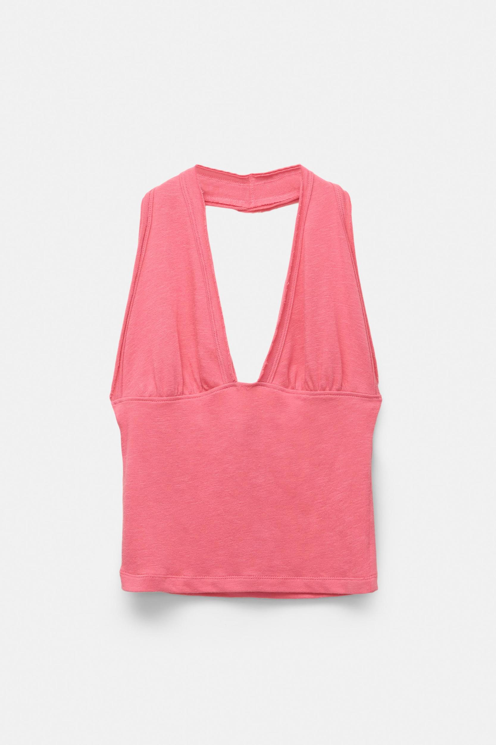 Fitted halter top Product Image
