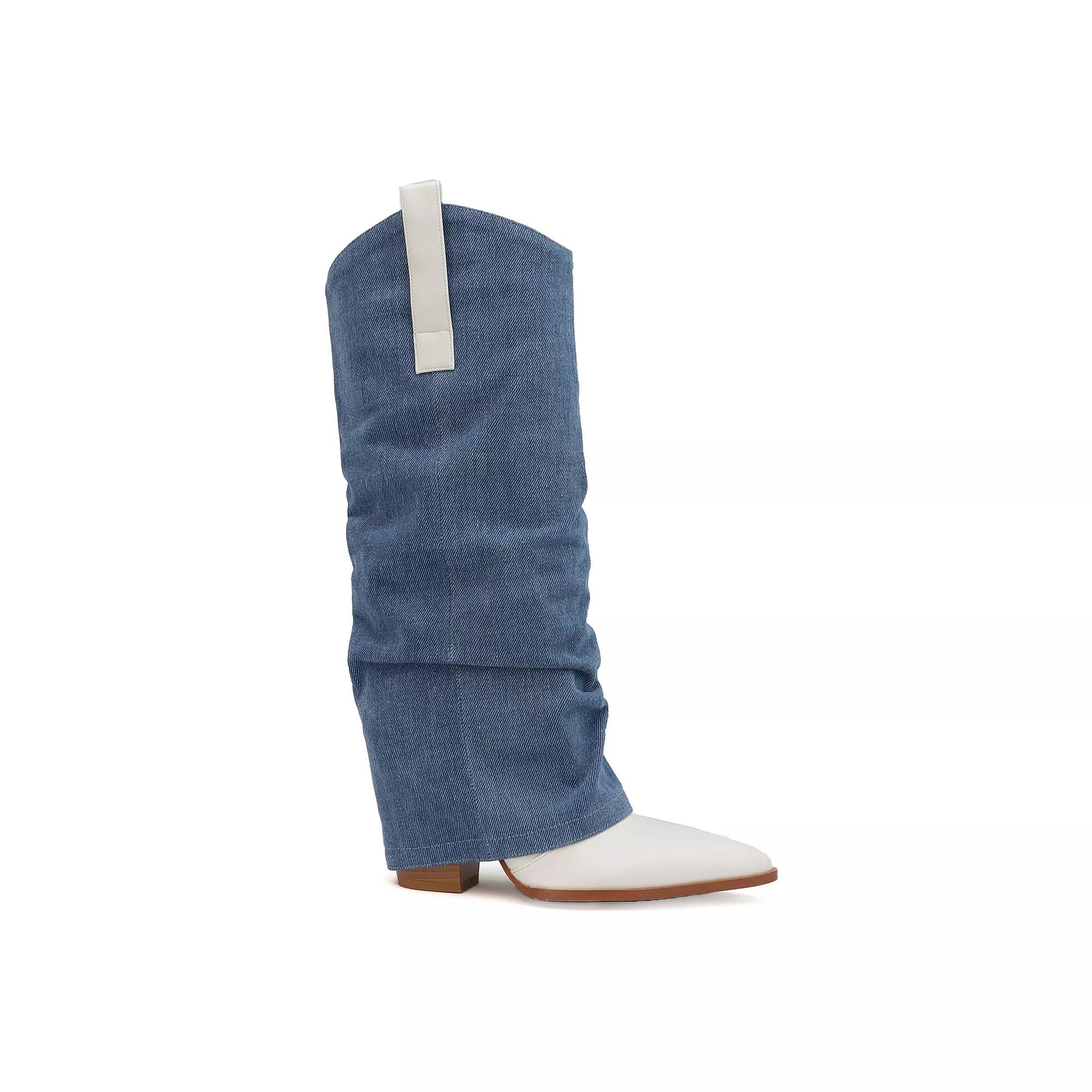 Yoki Kween Women's Western Boots With Pull Tabs,  Product Image