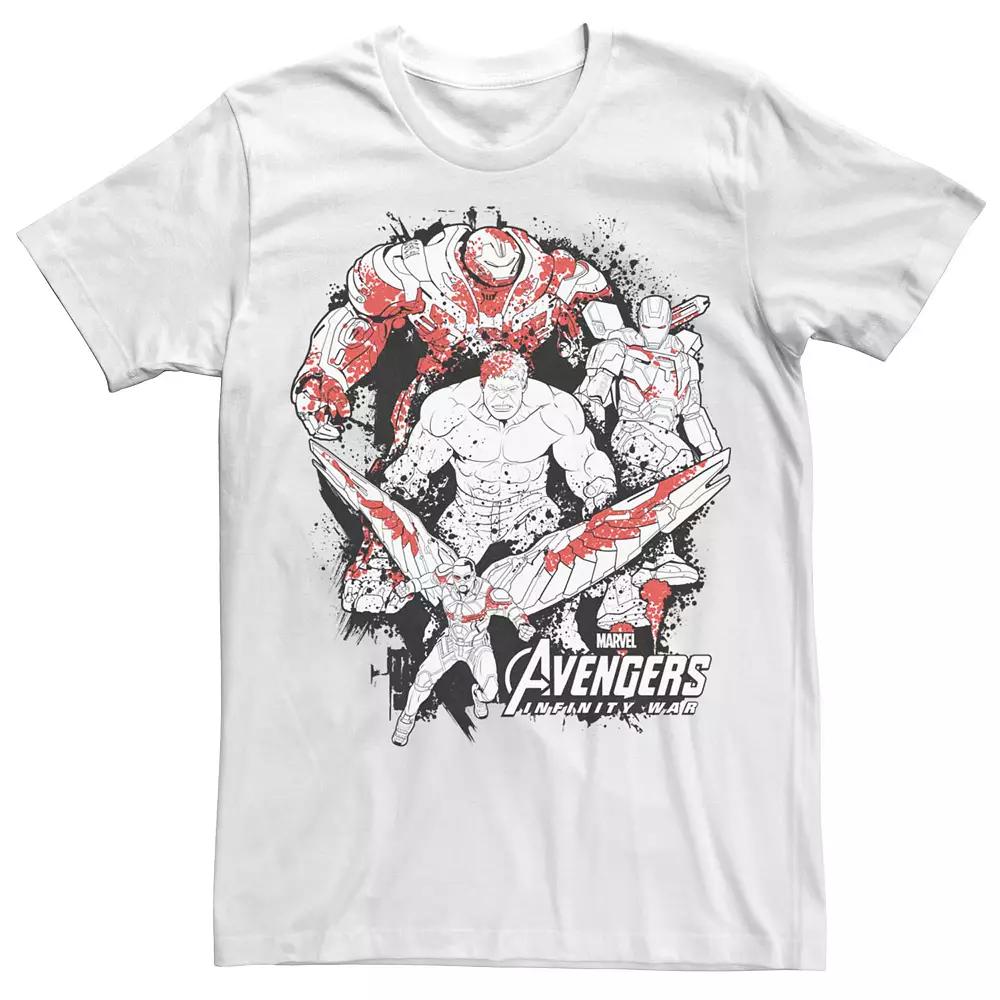 Men's Marvel "Avengers: Infinity War" Splatter Group Tee,  Product Image