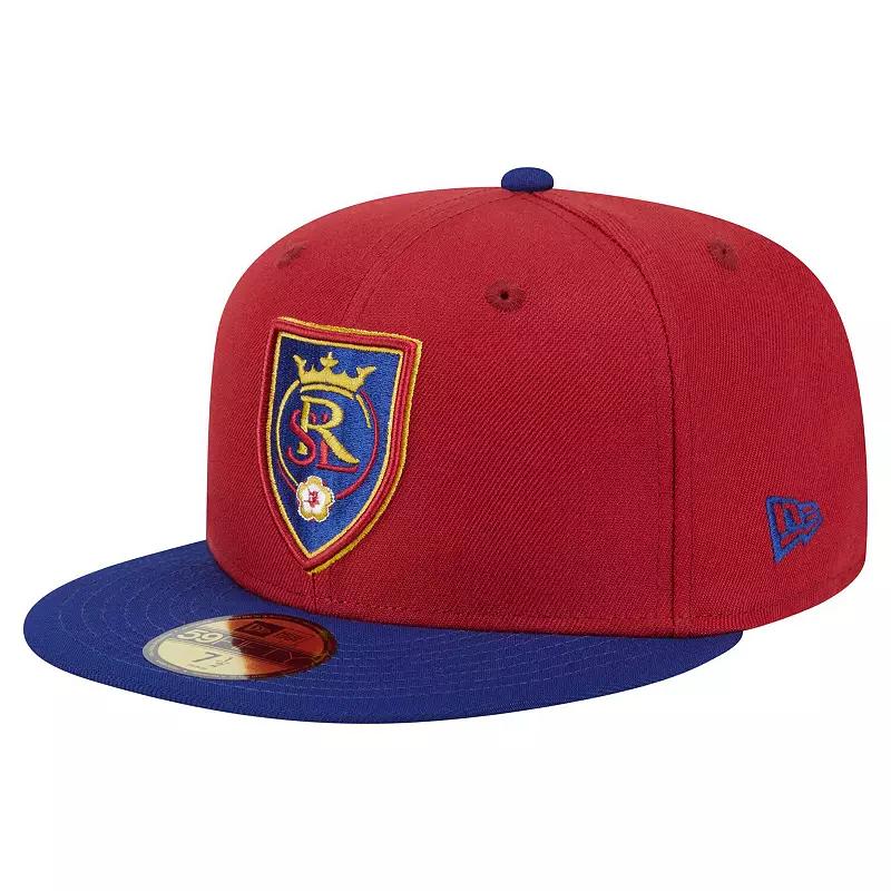 Men's New Era  Red Real Salt Lake 2025 Kickoff 59FIFTY Fitted Hat, Size: 7 1/4, Slt Red Product Image