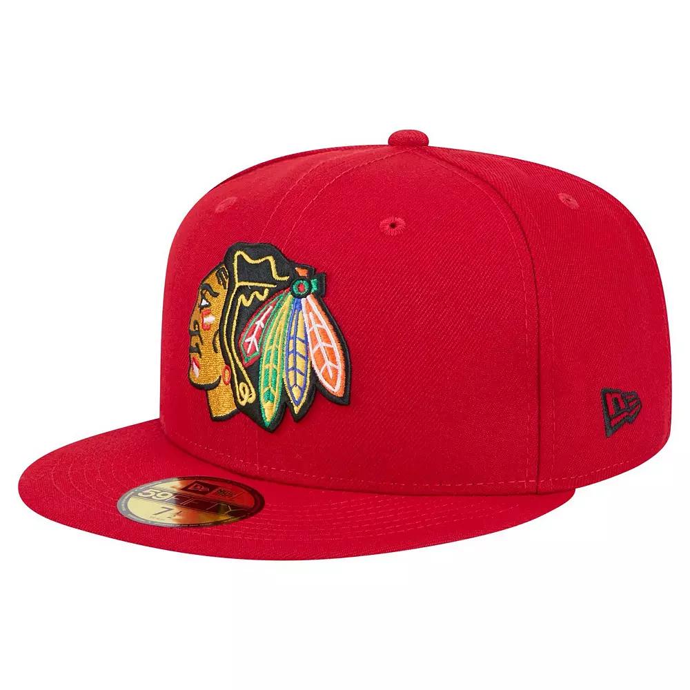 Men's New Era Red Chicago Blackhawks Core 59FIFTY Fitted Hat, Size: 7 1/4 Product Image