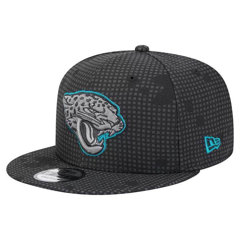 Men's New Era Black Jacksonville Jaguars Midnight Ink Pop Outline 9FIFTY Snapback Hat Product Image