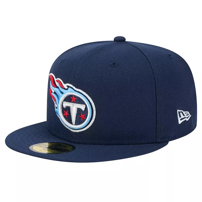 Men's New Era Navy Tennessee Titans  Main 59FIFTY Fitted Hat, Size: 7 1/2, Blue Product Image