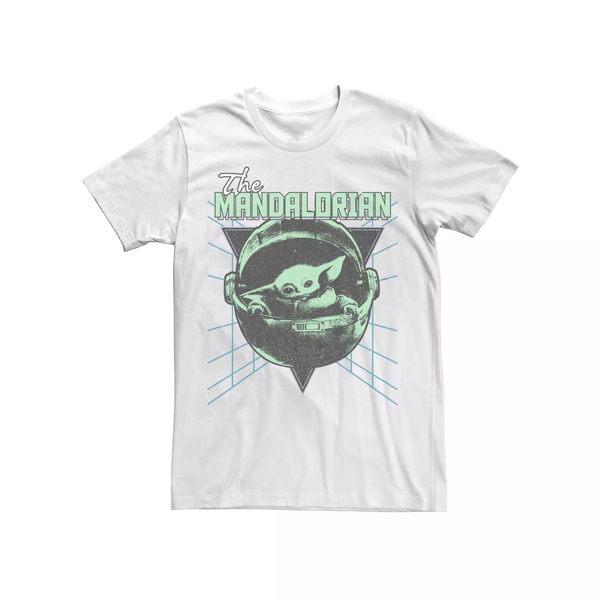 Men's Star Wars The Mandalorian Grogu Distressed Graphic Tee,  Product Image