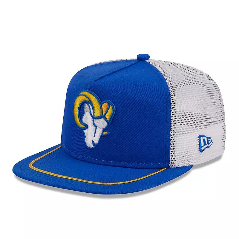 Men's New Era Royal/White Los Angeles Rams Original Classic Golfer Adjustable Hat, Blue Product Image