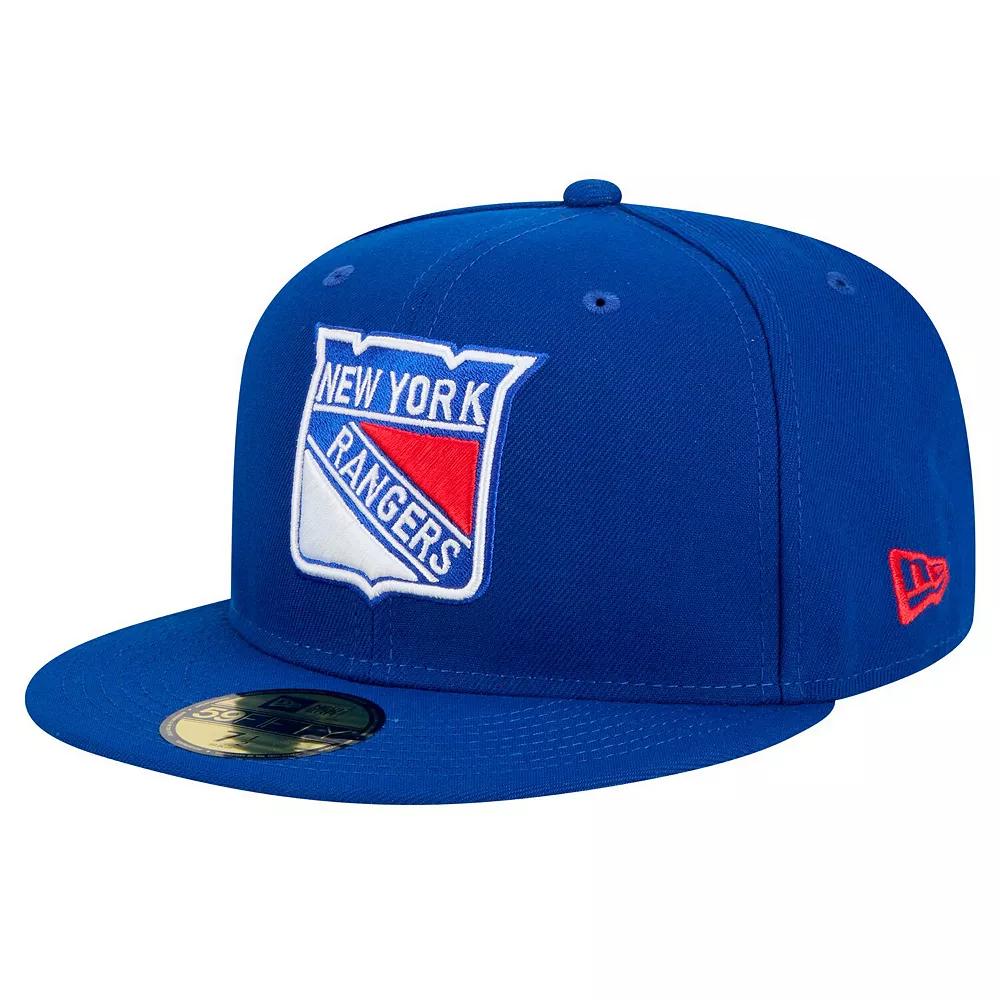 Men's New Era Blue New York Rangers Core 59FIFTY Fitted Hat,  Product Image