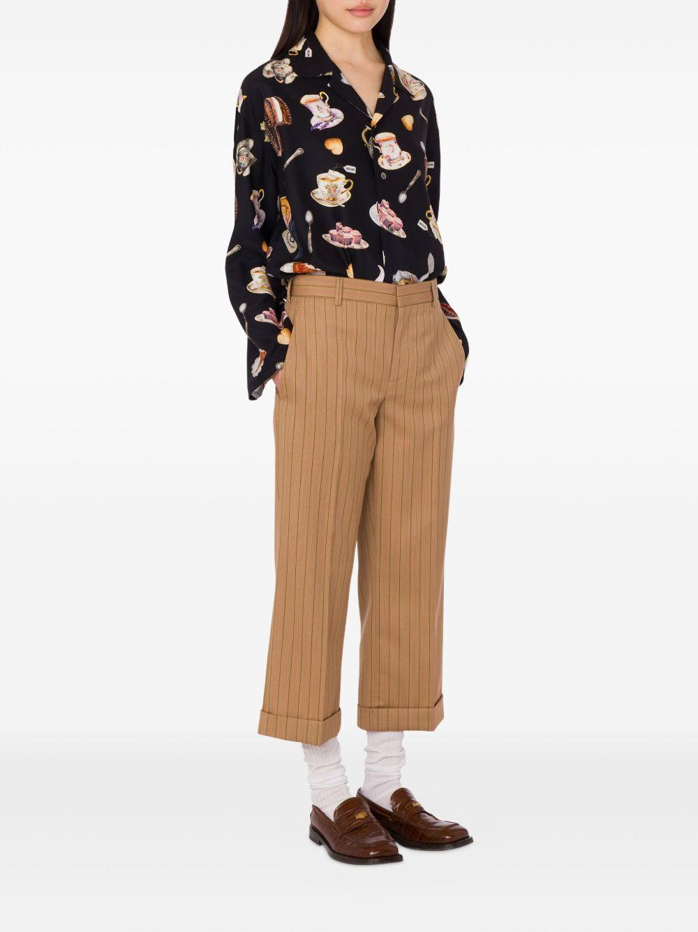 printed silk shirt Product Image