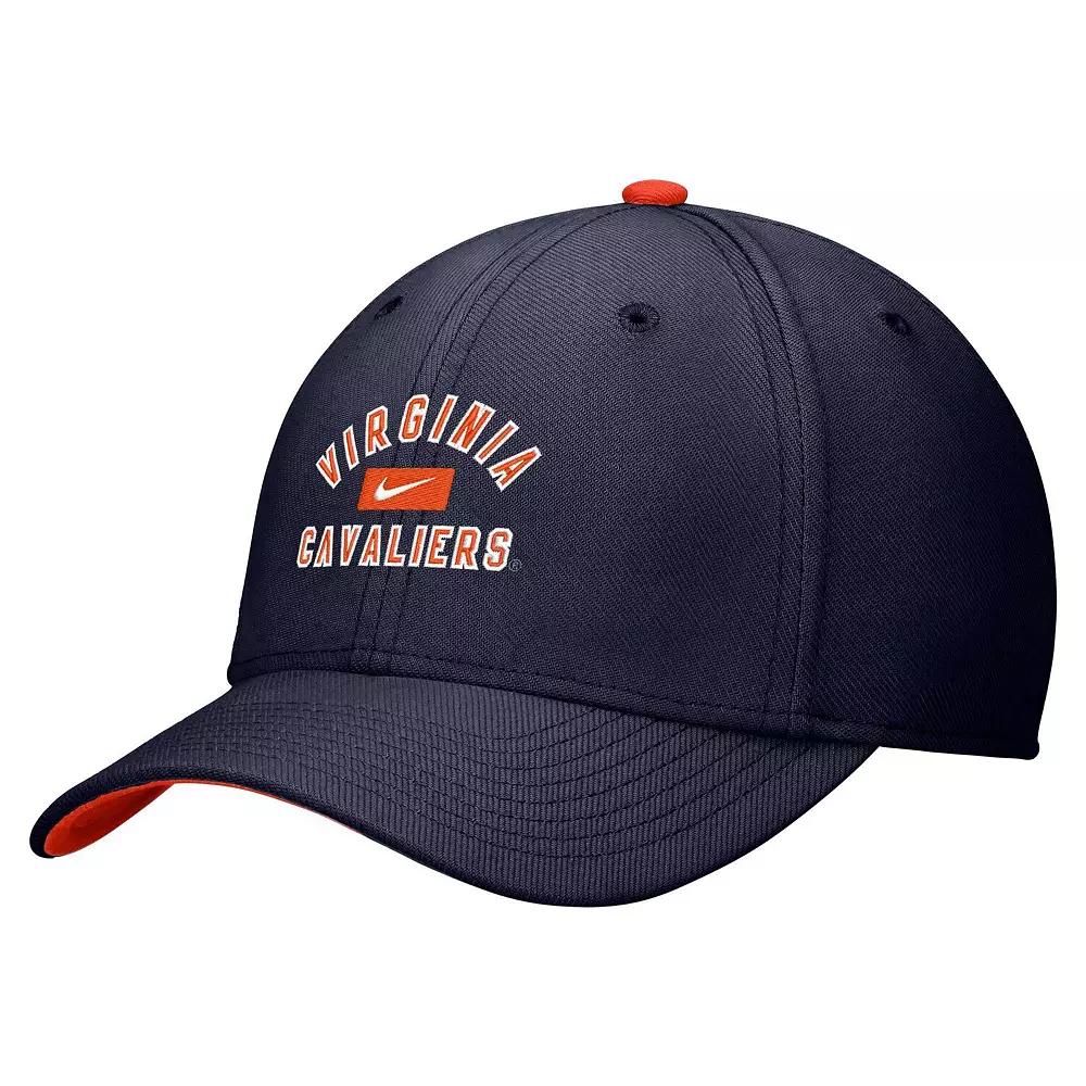 Men's Nike Navy Virginia Cavaliers Rise Flex Hat,  Product Image