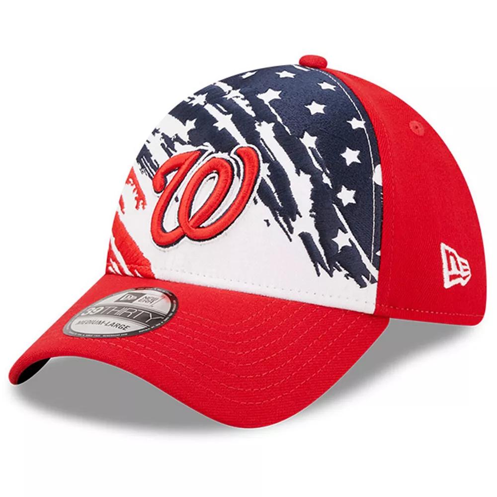 Men's New Era Red Washington Nationals 2022 4th of July 39THIRTY Flex Hat,  Product Image