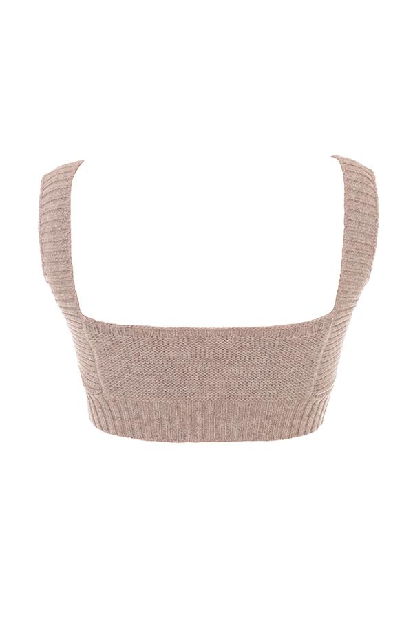 Adhara  barley natural wool bralette - sale Product Image