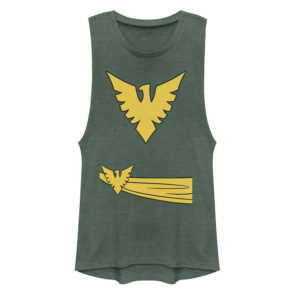 Juniors' Marvel X-Men Phoenix Costume Tank Top, Girl's, Size: XS, Pine Grey Product Image
