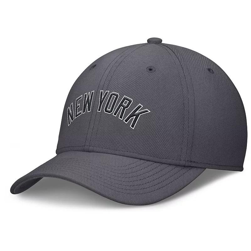 Men's Nike Gray Los Angeles Angels Swoosh Performance Flex Hat,  Product Image