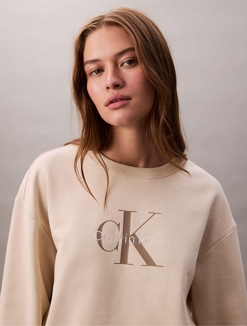 Monogram Logo French Terry Relaxed Sweatshirt Product Image
