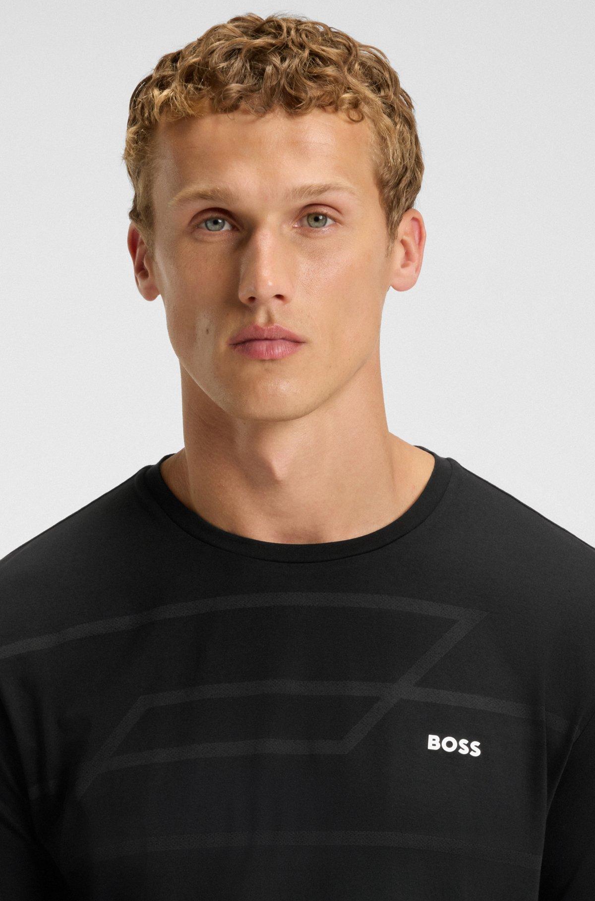 Cotton jersey T-shirt with mixed-print logo Product Image