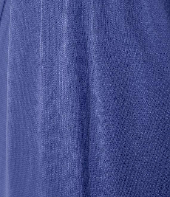 Alex Evenings Wide Leg Mid Rise Chiffon Pants Product Image