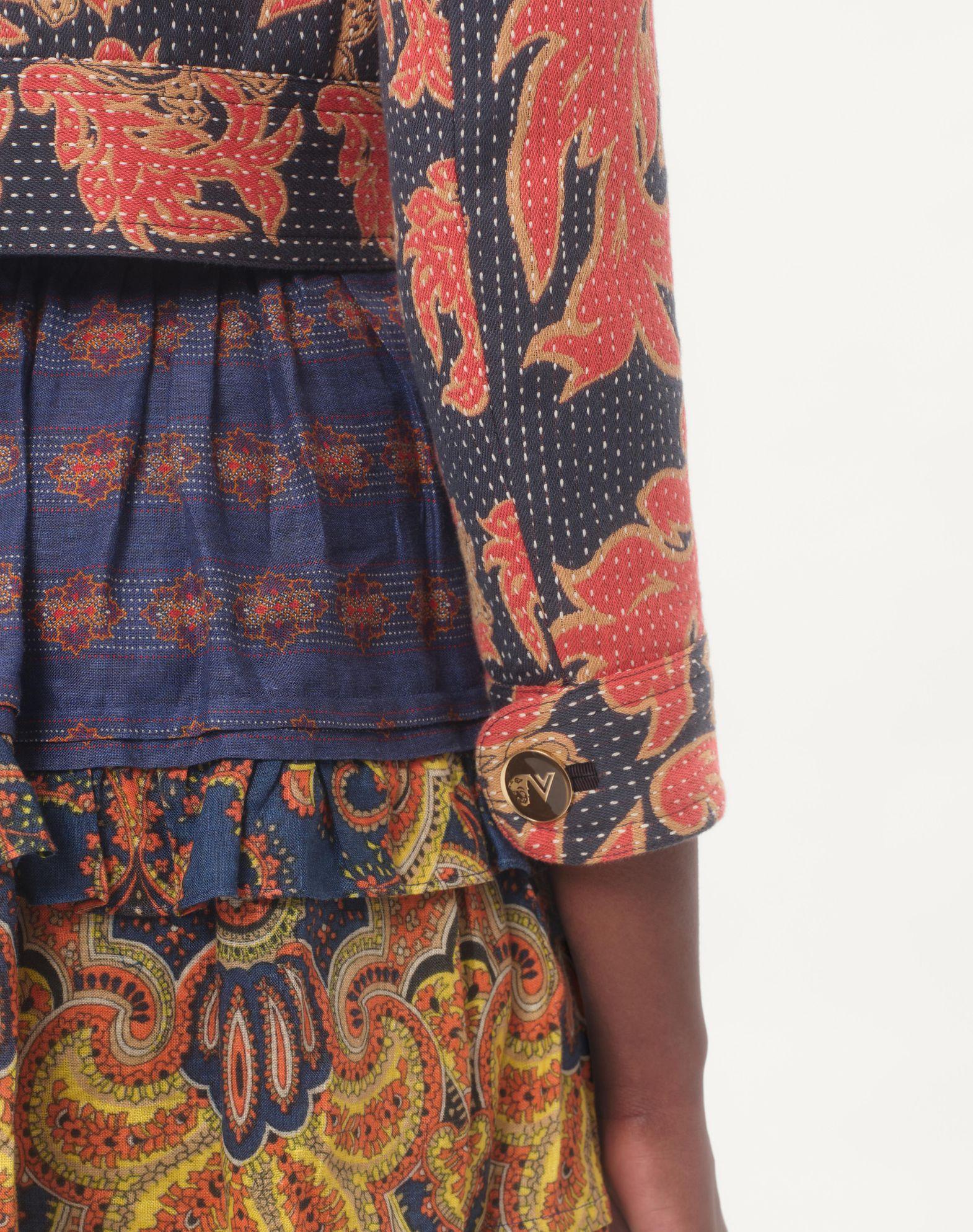 Caban In Apres L'Hiver Quilted Floral Jacquard  Product Image