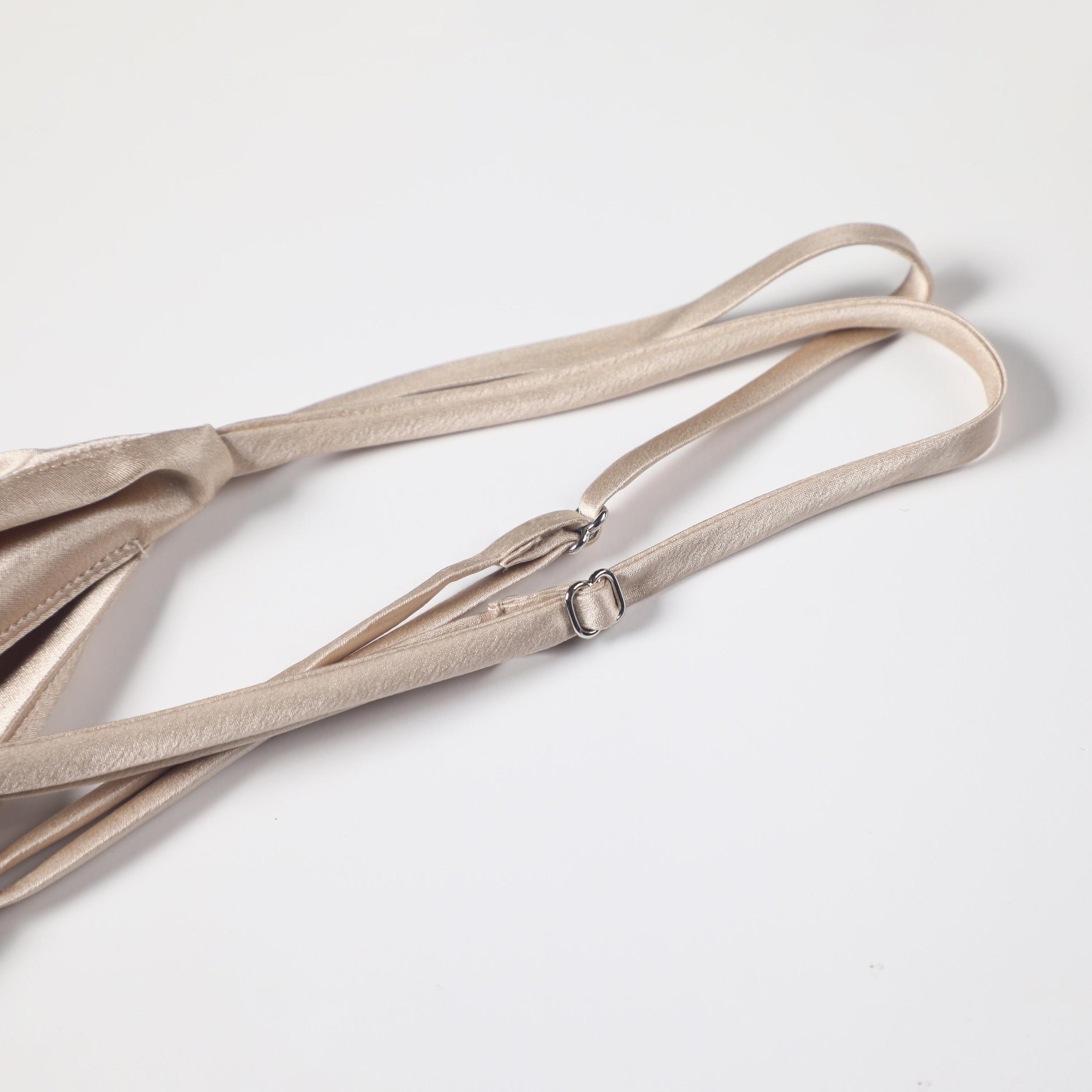 Gift Set | Pure Silk Beige Kimono Robe & Slip Dress | 22 Momme | Float Collection Product Image