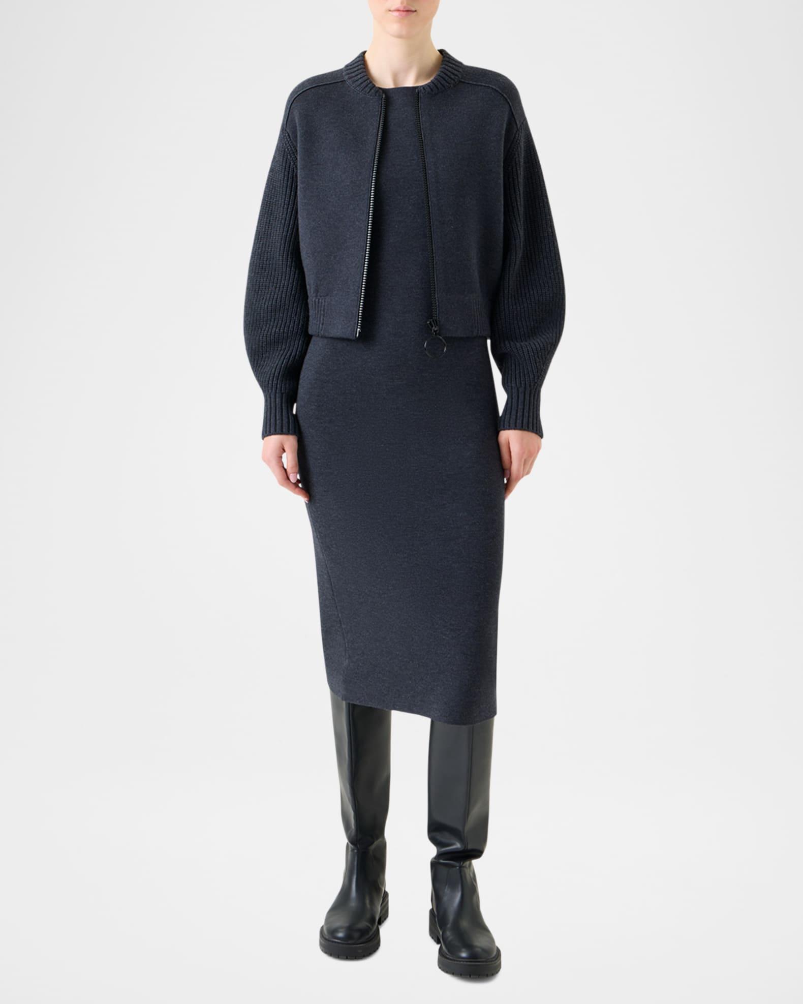 Milano Knit Bomber Jacket Product Image