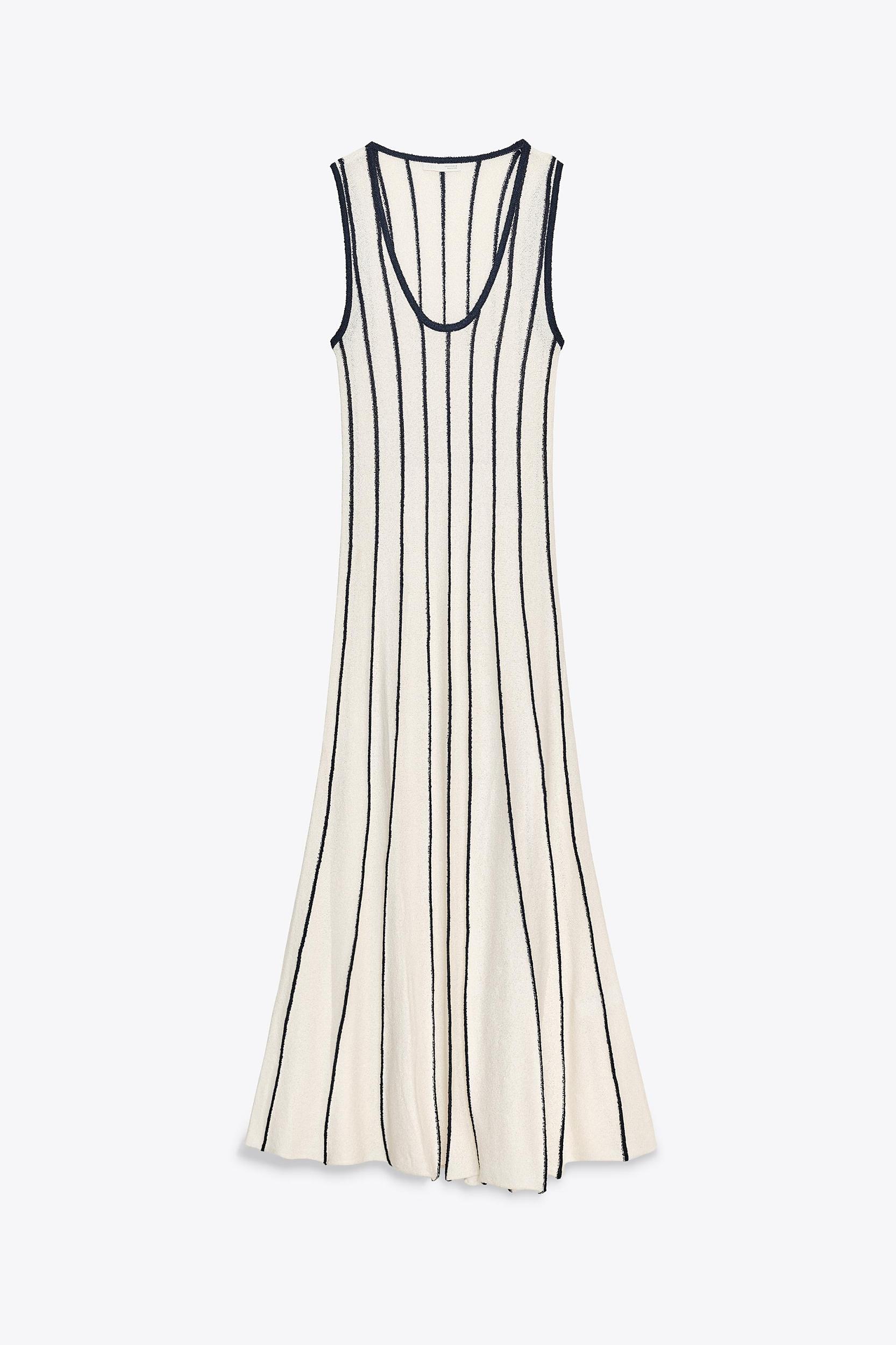 CUT-OUT KNIT MIDI DRESS Product Image
