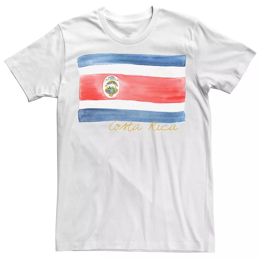 Men's HHM Costa Rica Flag Watercolor Tee,  Product Image