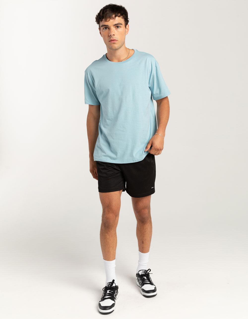 RSQ Mens Oversized Solid Tee - LIGHT BLUE Product Image