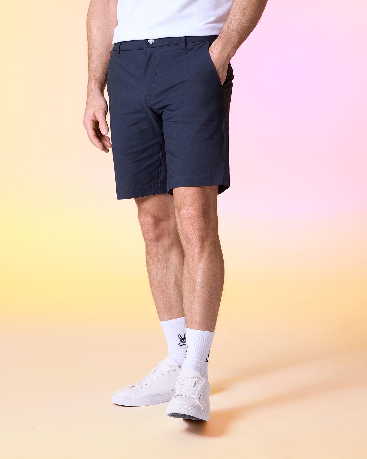 MENS WILLIS STRETCH TENCEL SHORT - B6R239Y1WB Male Product Image