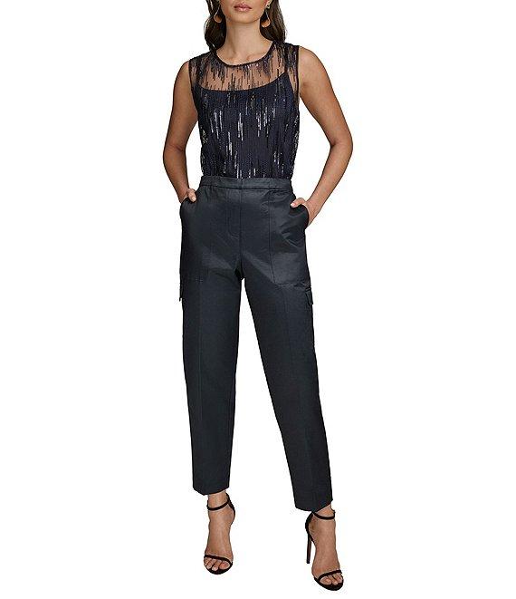 Donna Karan Satin Cargo Pant Product Image