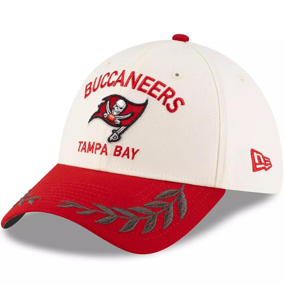 Men's New Era  Cream/Red Tampa Bay Buccaneers 2025 NFL Draft 39THIRTY Flex Hat, Size: Large/XL, Beige Product Image