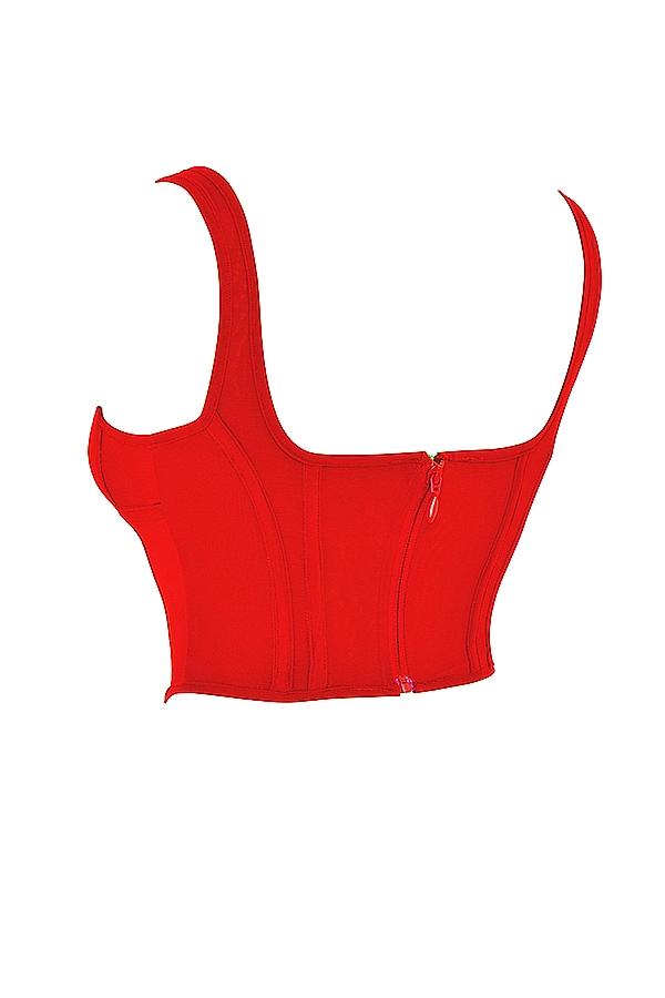 Edetta  scarlet mesh corset Product Image
