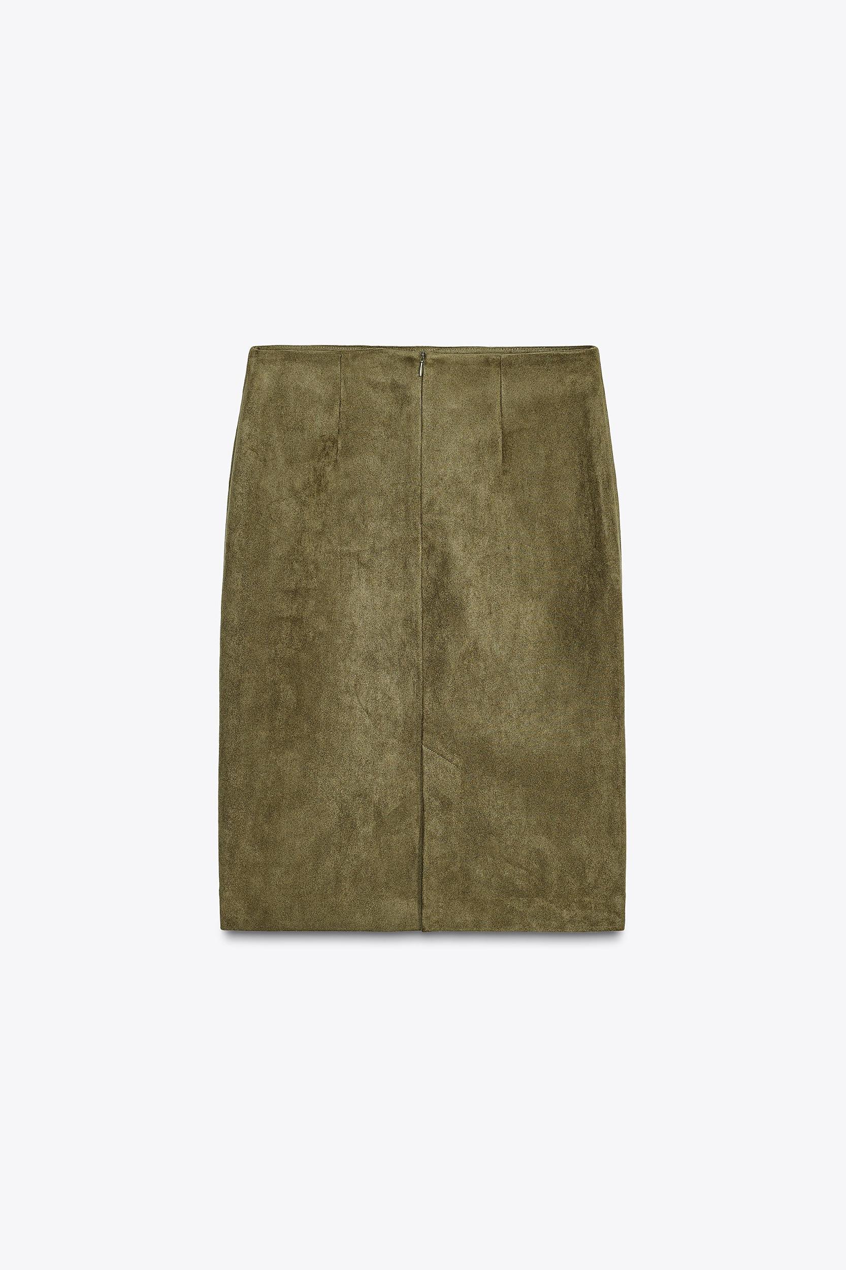 FAUX SUEDE SKIRT Product Image