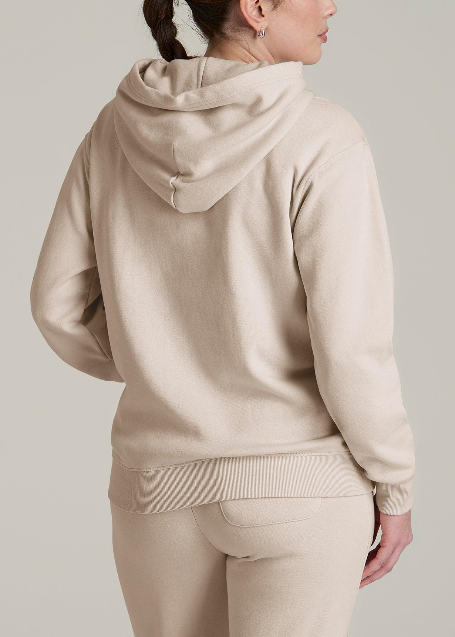 Wearever Fleece Relaxed Fit Hoodie for Tall Women in Shell Female Product Image