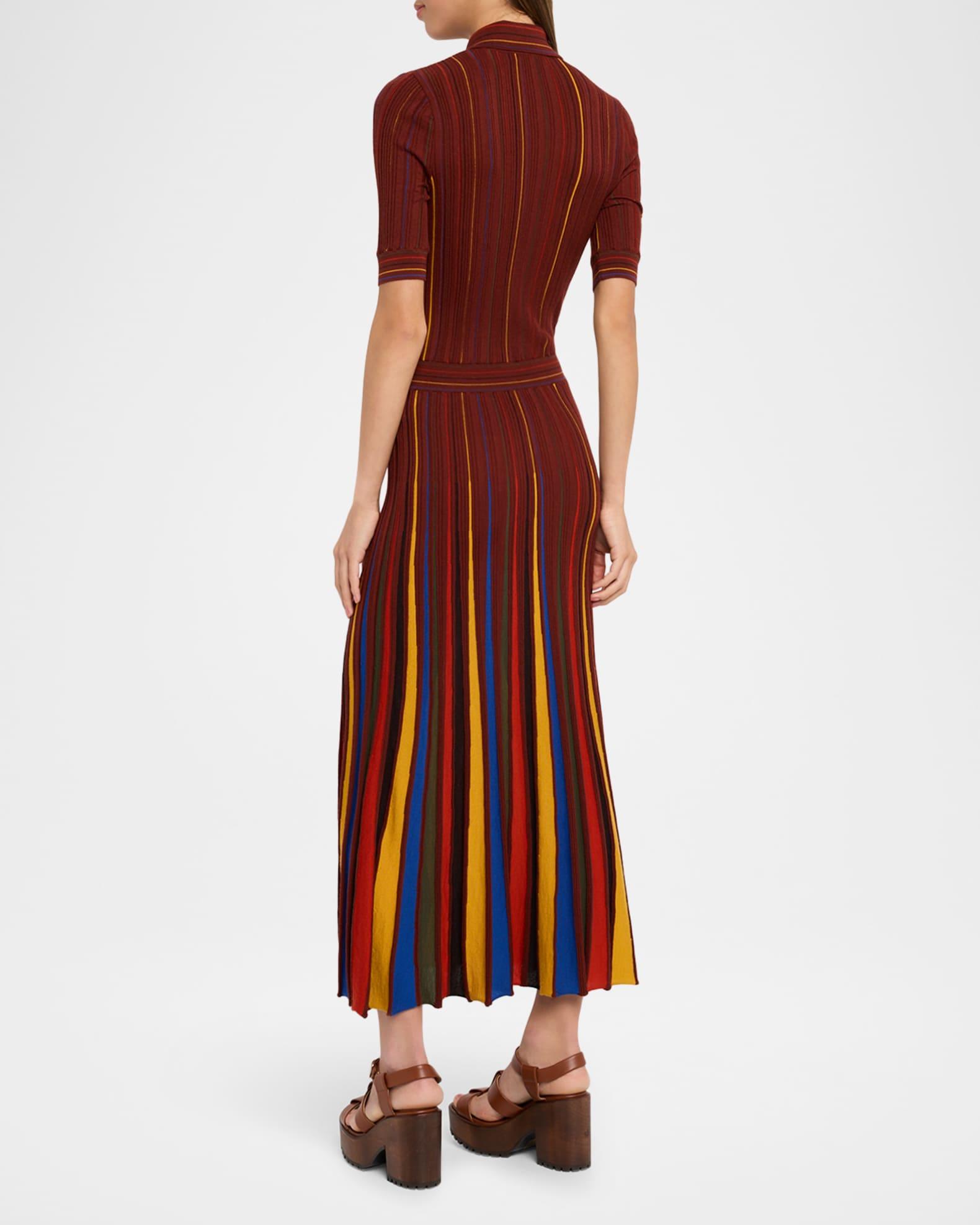 Calypso Pinstripe Merino Dress Product Image