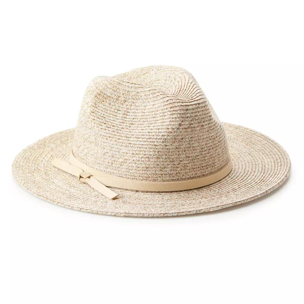 Women's Sonoma Goods For Life® Panama Hat with Flat Knotted Cord, Brown Combo Product Image