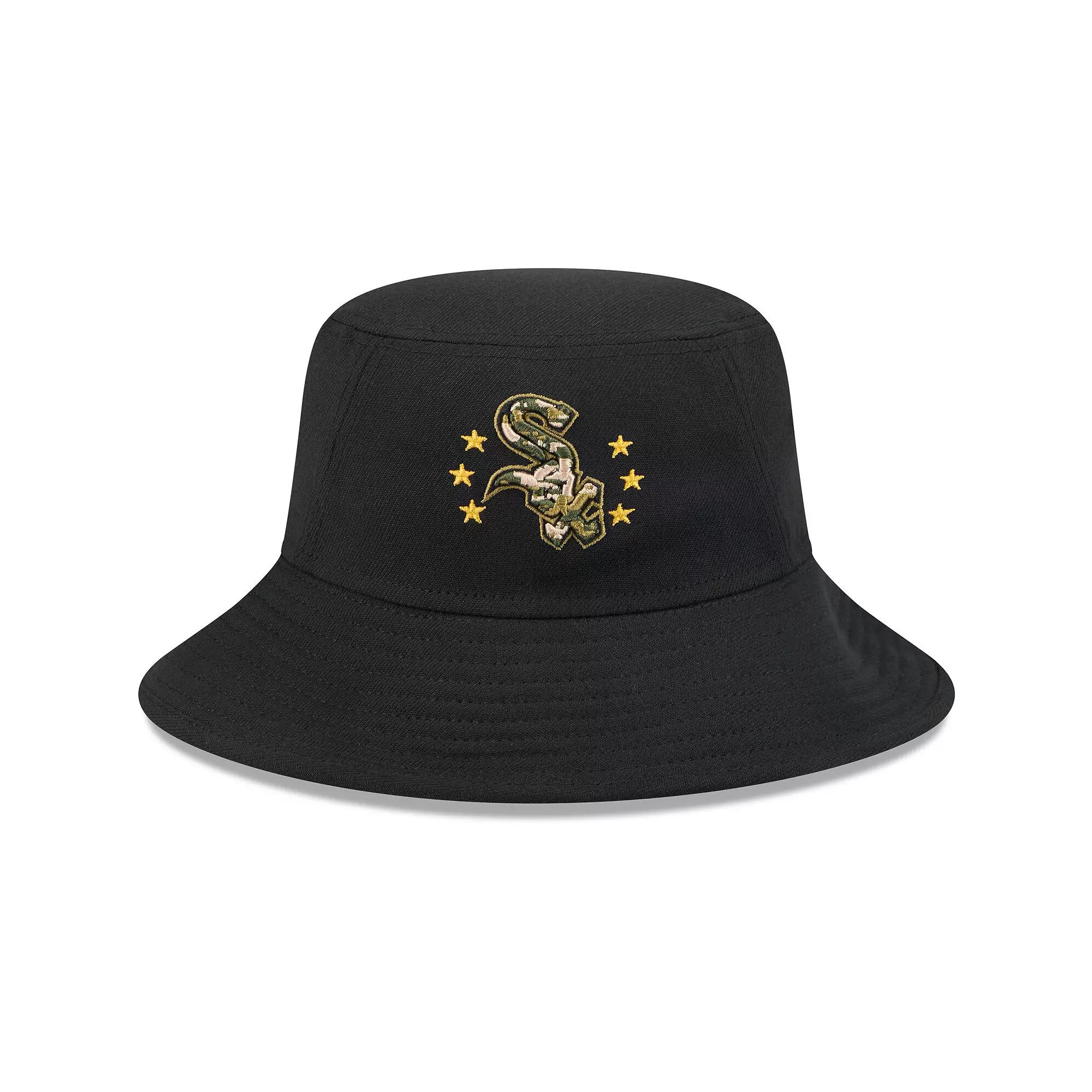 Men's New Era Black Chicago White Sox 2024 Armed Forces Day Bucket Hat Product Image