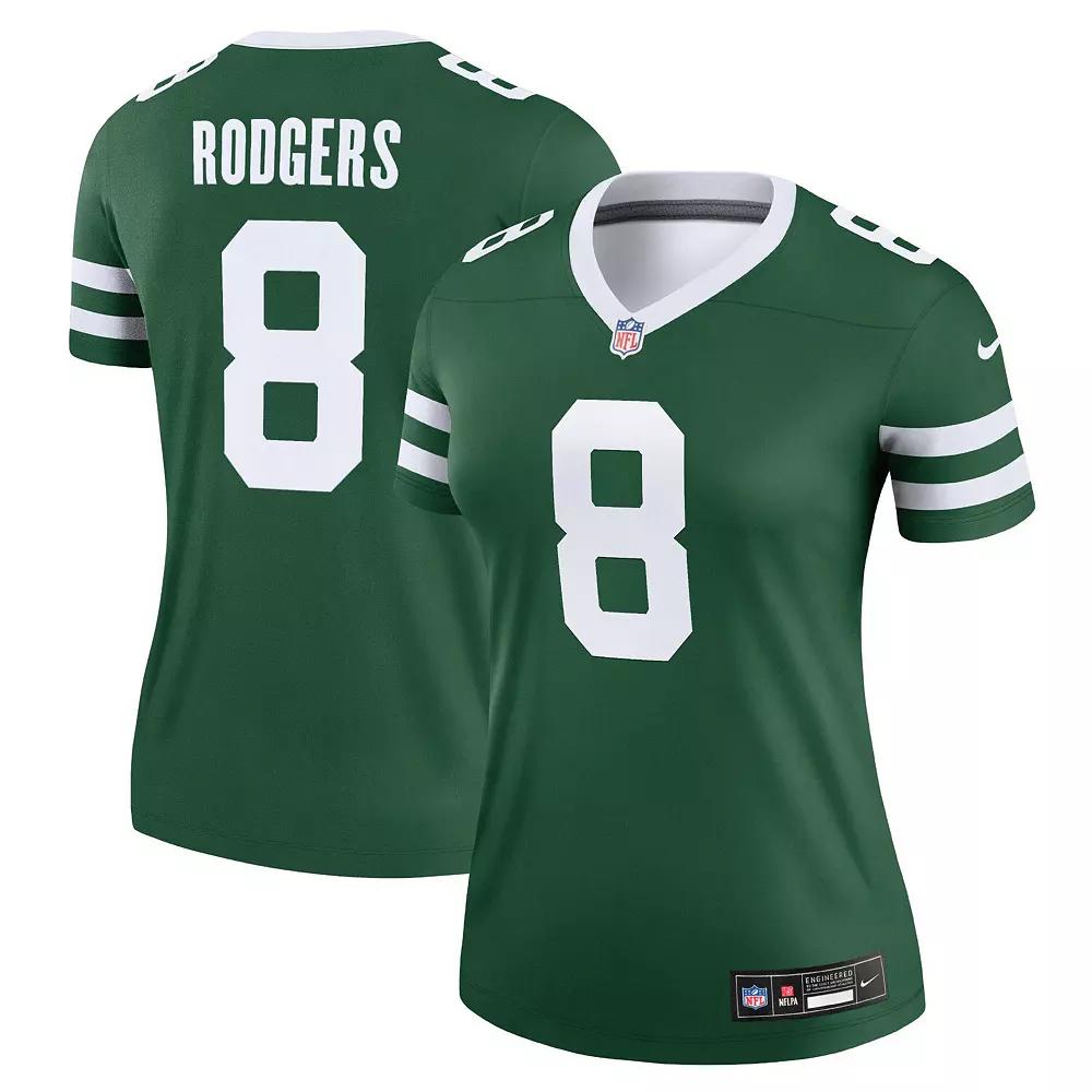 Women's Nike Aaron Rodgers Legacy Green New York Jets Legend Jersey, Size: Medium Product Image
